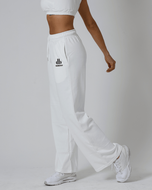 Women's White Flared Pants
